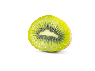 Juicy kiwi isolated white background