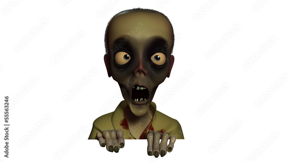 Canvas Prints 3d halloween zombie