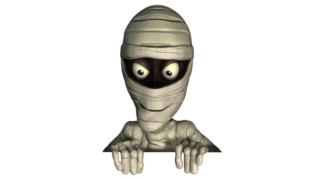 3d halloween mummy