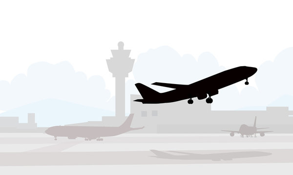 Fototapeta RUNWAY & AIRPORT