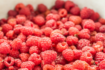 Fresh Raspberries Background