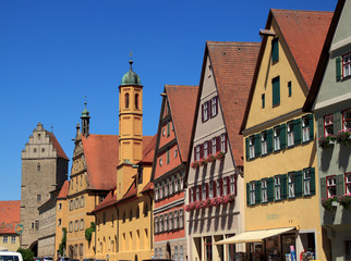Fototapeta na wymiar Dinkelsbühl altstadt in Bayern