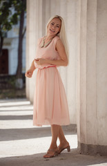 Beautiful young blond woman photo