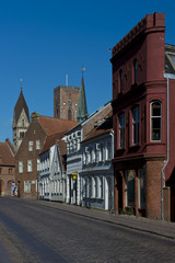 Cityscape of Ribe, Denmark