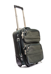 Small Travel Suitcase Isolated on White