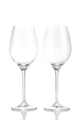 Wineglasses, isolated on white