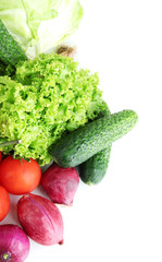 Fresh vegetables close up