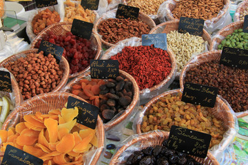 Candied fruits and nuts