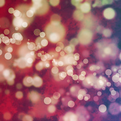 Bokeh on grungy pink background