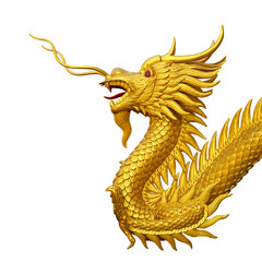 golden dragon statue