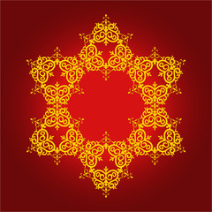 Ornament. yakutian style.  vector