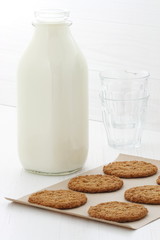 Fresh baked oatmeal cookies