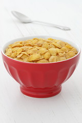 delicious corn flakes breakfast