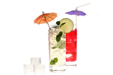 cocktail in wineglasses