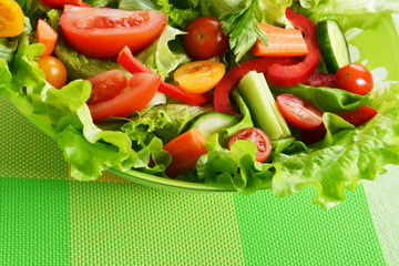 salad with vegetable