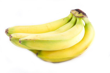 Bunch of bananas isolated on white background