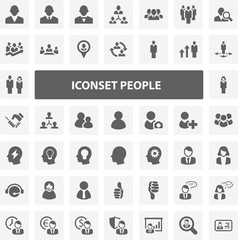 Website Iconset - People 44 Basic Icons