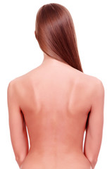Naklejka premium Naked female back