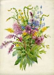 Summer bouquet of flowers - 55581439