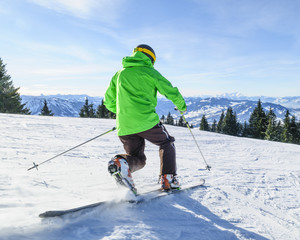 Telemark-Skifahrer
