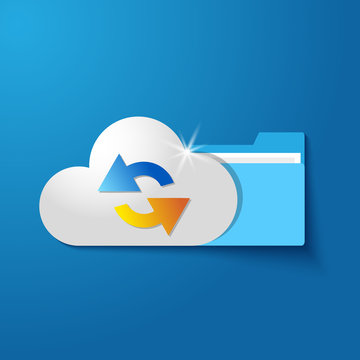 vector cloud folder files