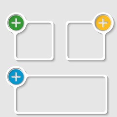 frames with plus sign