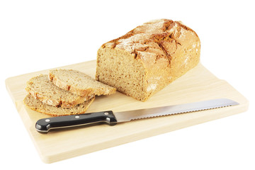 Brot mit Brotmesser