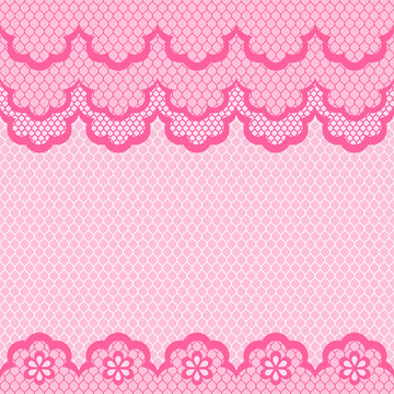 Old lace seamless pattern. Vector texture.