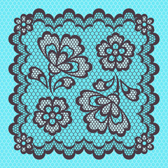 Vintage lace frame, abstract ornament. Vector texture.
