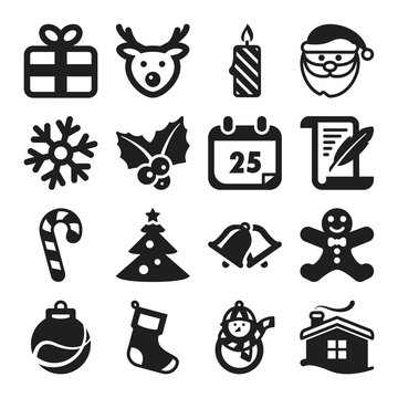 Christmas flat icons
