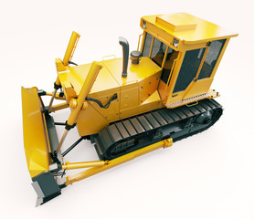 Fototapeta premium Heavy crawler bulldozer