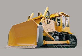 Fototapeta premium Heavy crawler bulldozer