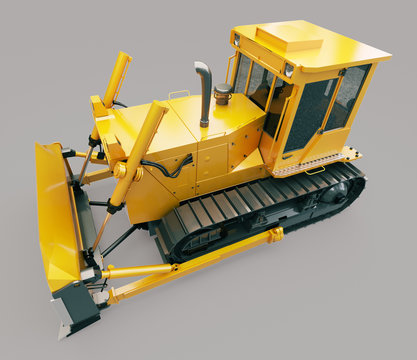 Heavy crawler bulldozer