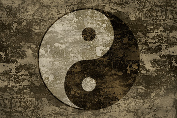 The ancient oriental symbol of yin-yang