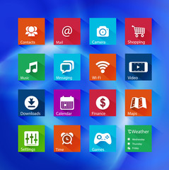 Icon series in Metro style