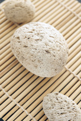 Volcanic Pumice used for skin cleaning