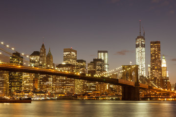 Fototapeta na wymiar Brooklyn Bridge w Nowym Jorku