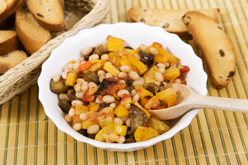 vegetable ragout, beans with vegetables