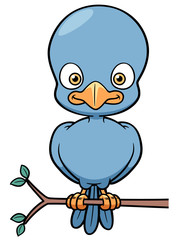 Vector illustration of Cartoon Bird