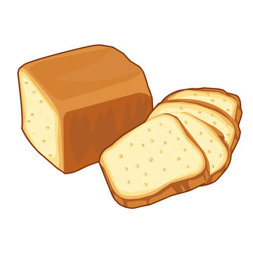bread loaf Isolated illustration
