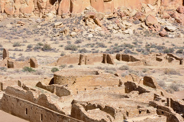 Obraz premium Pueblo Bonito ruins, Chaco Canyon, New Mexico (USA)