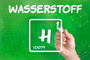 Symbol für das chemische Element Wasserstoff