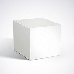 weißer Kubus