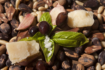 Preparazione del pesto ligure