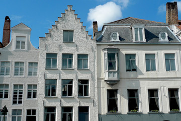Maisons blanches à Bruges