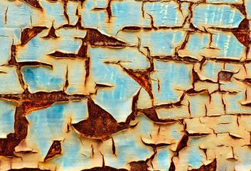 Old, rusty metallic background