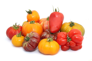 Fototapeta na wymiar scheda pomidorów