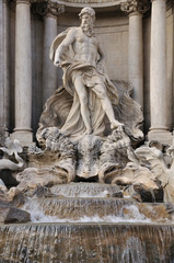 Trevi fountain detail