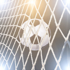 soccer stadium with bright lights