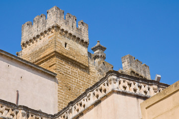 Fototapeta na wymiar Norman-Jura zamku. Mesagne. Apulia. Włochy.